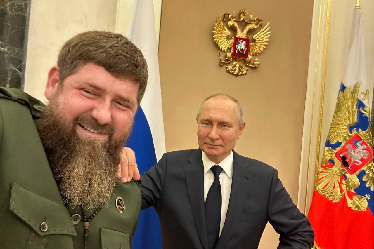 Фото: Рамзан Кадыров и Владимир Путин (личный Telegram-канал Кадырова)